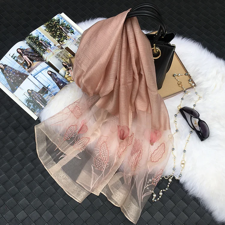 

Scarf Floral Printed Women Fashion Long Scarf And Shawl Female Fashion Design Hijab Black