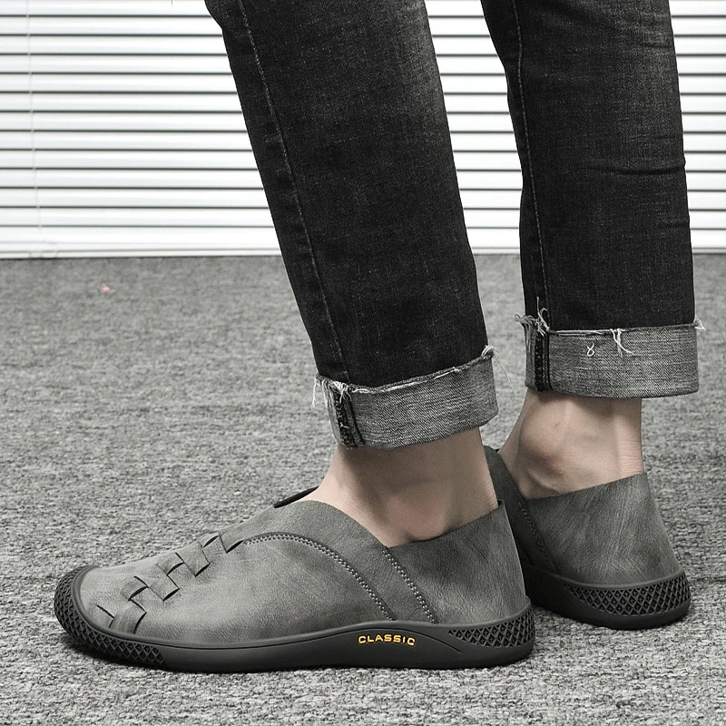 

Summer Shoes Men Casual Leather Designer Breathable Shoes Men High Quality Men Loafers Luxury Brand Moccasins