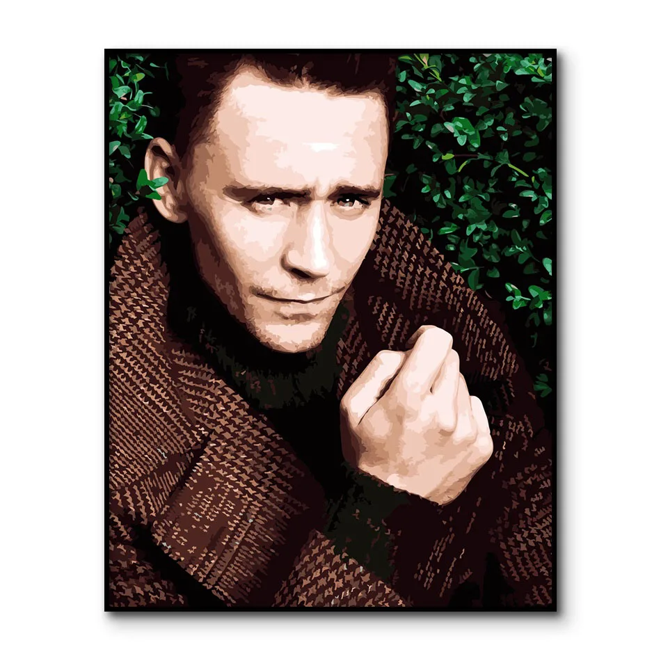 Tom Hiddleston краска по номерам Loki для взрослых картина холст Модульная