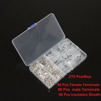 2 84 86 3mm wire connectors assorted kit crimp femalemale spade terminals
