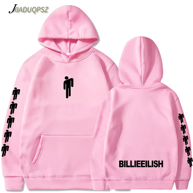 Новое поступление года; толстовка Billie Eilish с принтом для мальчиков и девочек; свитер Harajuku; повседневные толстовки; Лидер продаж; толстовки Kpop; 3XL - Цвет: WM23 Pink