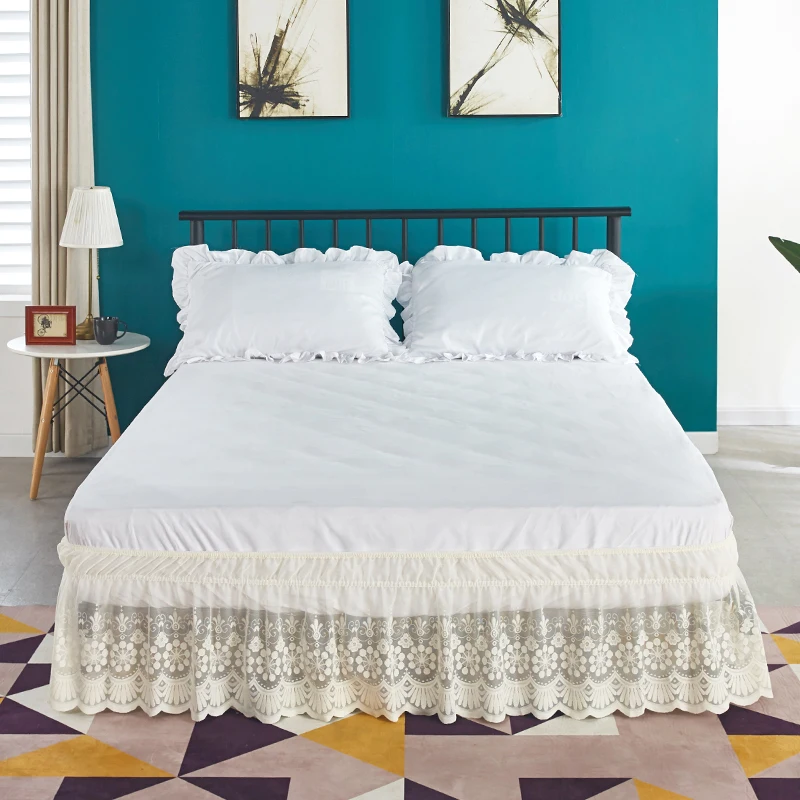 Платье принцессы с кружевными оборками без поверхности кровати эластичная лента