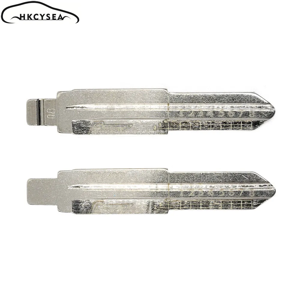 HKCYSEA гравированные линии чистые резки Зубцов неразрезанный ключ лезвие 08 # TOY38R