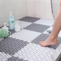4pcs pvc household hollow bath bath mat kitchen waterproof splicing non slip mat bathroom floor mat toilet non slip mat