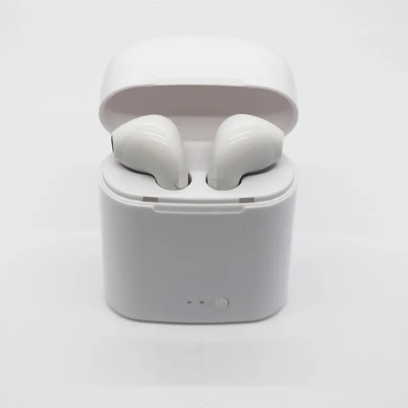 white Новые I7S TWS Bluetooth наушники с цветным узором портативные беспроводные наушники с зарядной коробкой мини-гарнитуры новые цветные - Цвет: white