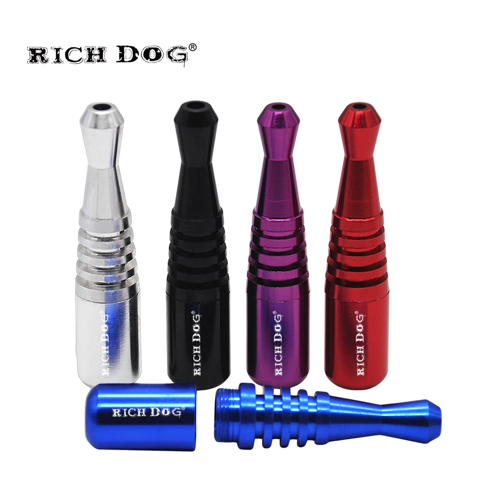 

Трубка Rich Dog, металлические трубки, трубка для табака, травы, 70 мм, длинная трубка, аксессуары для курения, аксессуары для курения