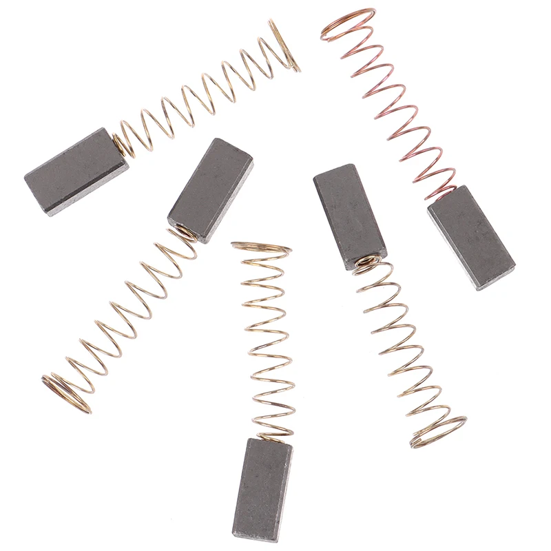 

5Pcs Carbon Brushes Wire Leads Generator Generic Electric Motor Brush Replacement 4.5 x 6.5 x 20mm