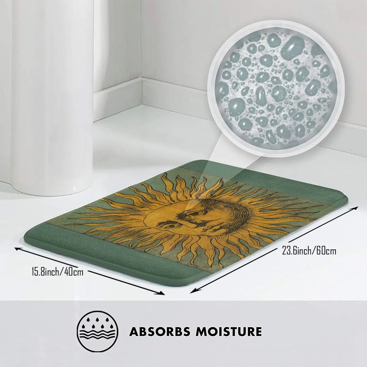 Винтажный коврик с солнцезащитным ковровым покрытием для украшения дивана