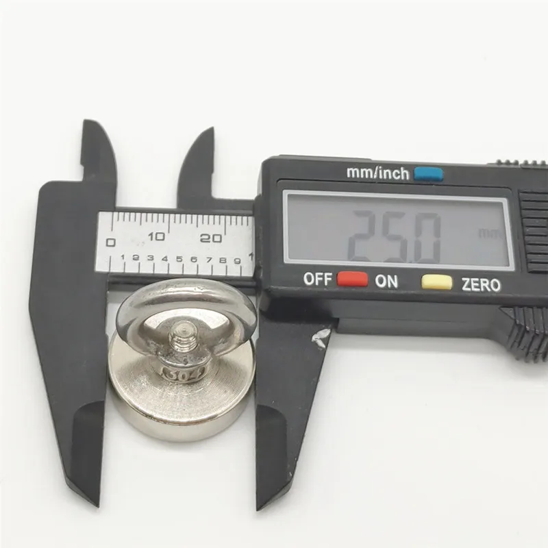 D25 рыболовный Круглый Мощный вытяжной магнит 23 кг неодимовый постоянный