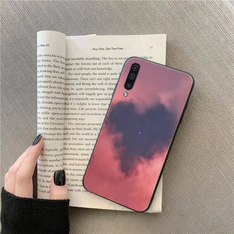 

Pink love clouds starry sky Phone Cases For Samsung galaxy S 9 10 20 A 10 21 30 31 40 50 51 71 s note 20 j 4 2018 plus