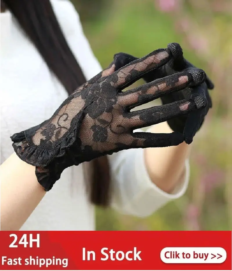 Летние солнцезащитные перчатки для вождения сенсорного экрана женские