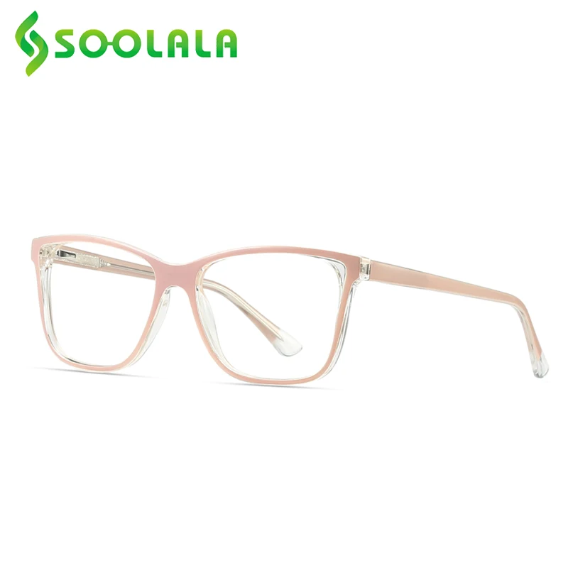 SOOLALA Square TR90 Anti Blue Light Reading Glasses Women Men Spring Hinges Prescription Reader +1.0 1.5 to 4.0 | Аксессуары для