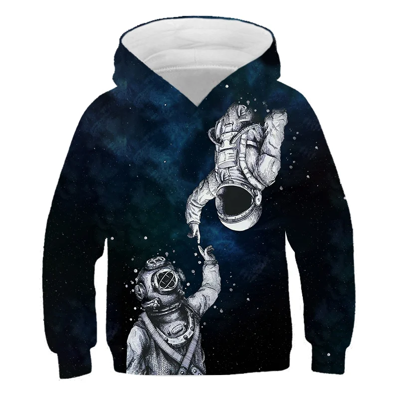 

2021 Polyester Astronaut World 3d Hoodie Cartoon Travis Funny Star Print Anime Boy Clothes Sweatshirt Pullover Children Sudderas