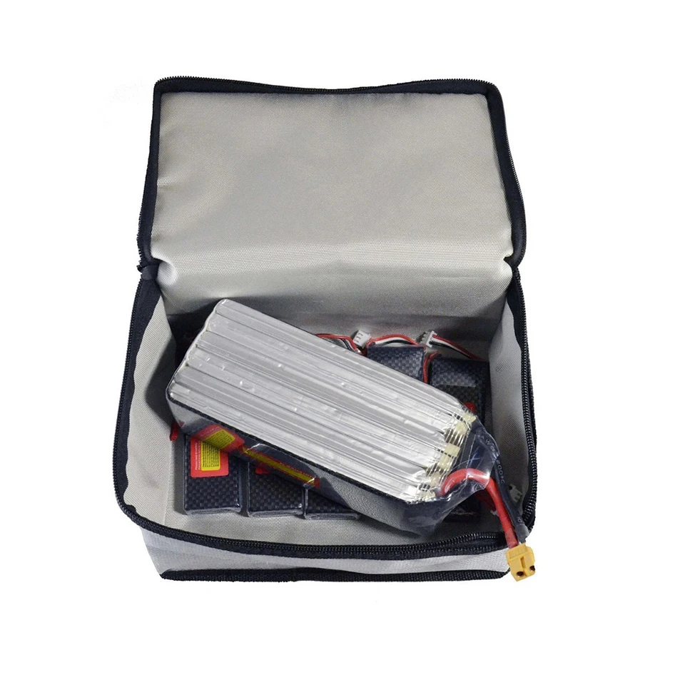 LiPo аккумулятор защитная сумка 200x150x110 мм Взрывозащищенный огнестойкий защитный кожух огнестойкое хранение для батареи дрона квадрокоптера