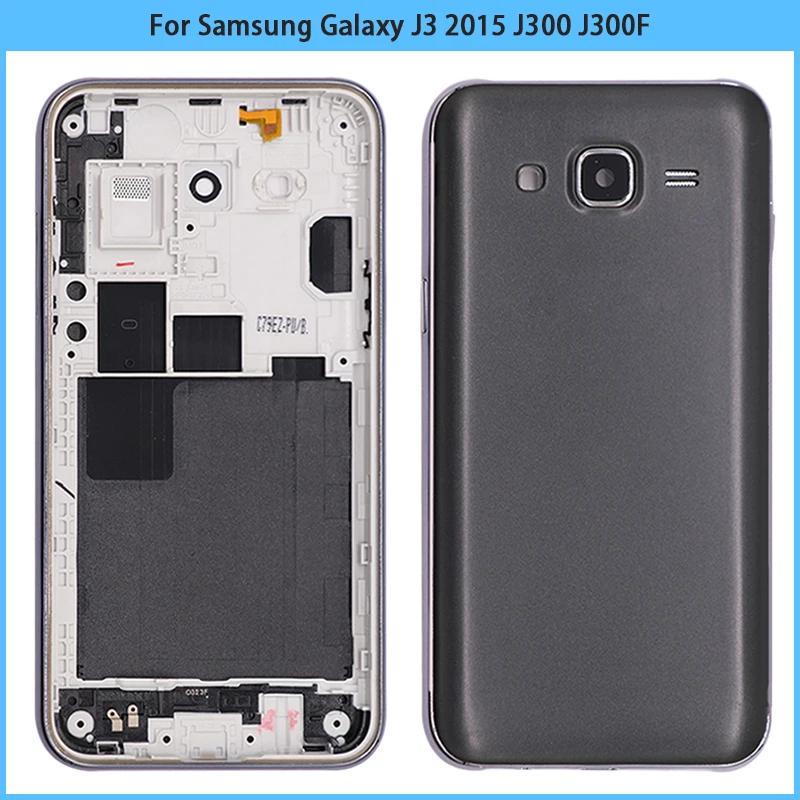Для Samsung Galaxy J3 2015 J300 J300F J300H J300M средняя рамка + задняя крышка батареи дверь корпус