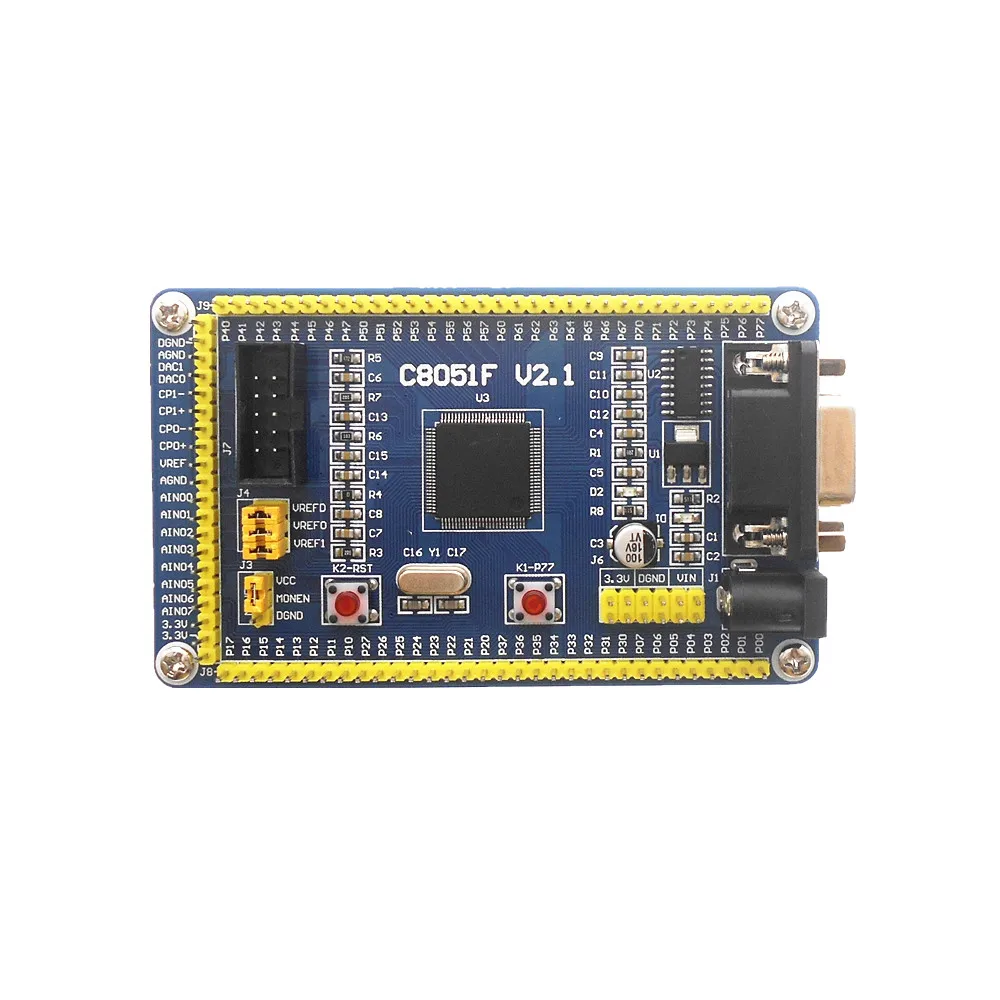 Макетная плата C8051F020 C8051F120 C8051F040 маленькая системная основная для обучения |