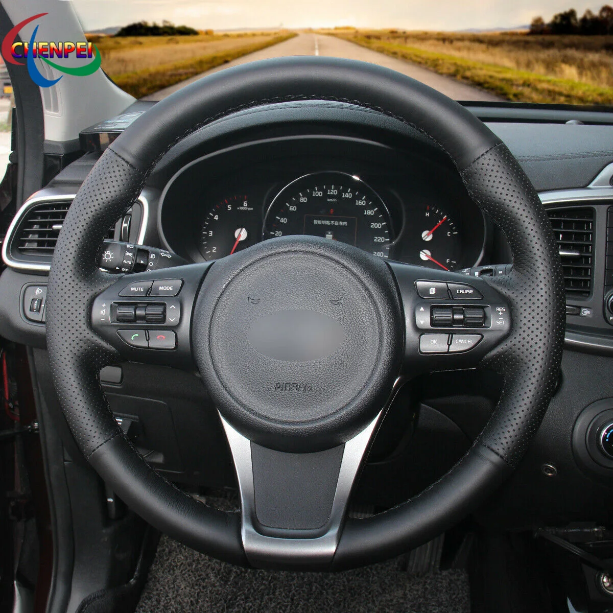 

Чехол на руль из искусственной кожи для Kia Sorento 2016-2018 Sedona