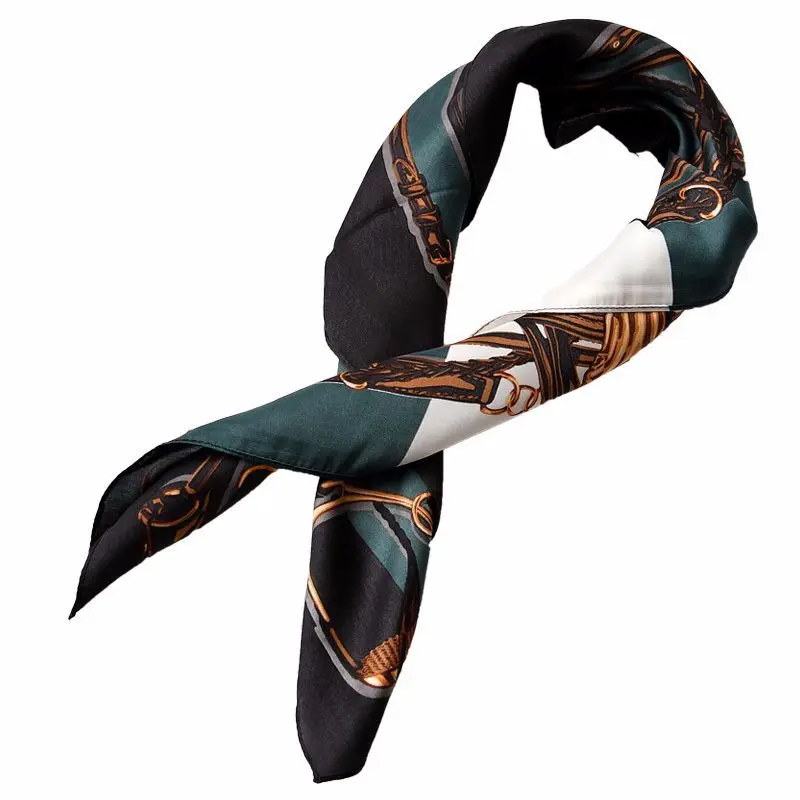 

fashion spring and autumn versatile small silk scarf summer elegant headscarf women's decorative Chiffon Scarf 2501