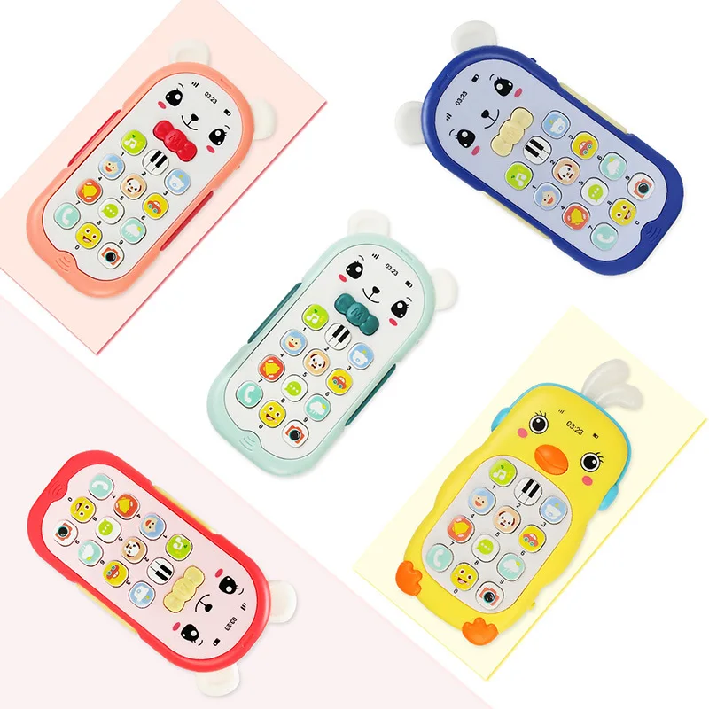 

Simulation Chick Bear Music Phone Toy Baby Puzzle Light Phone Toy