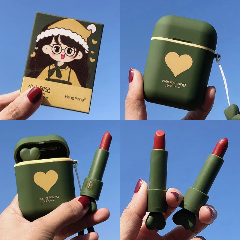 Комплект из 2 предметов/гарнитура VR коробка матовая стойкая помада сексуальный