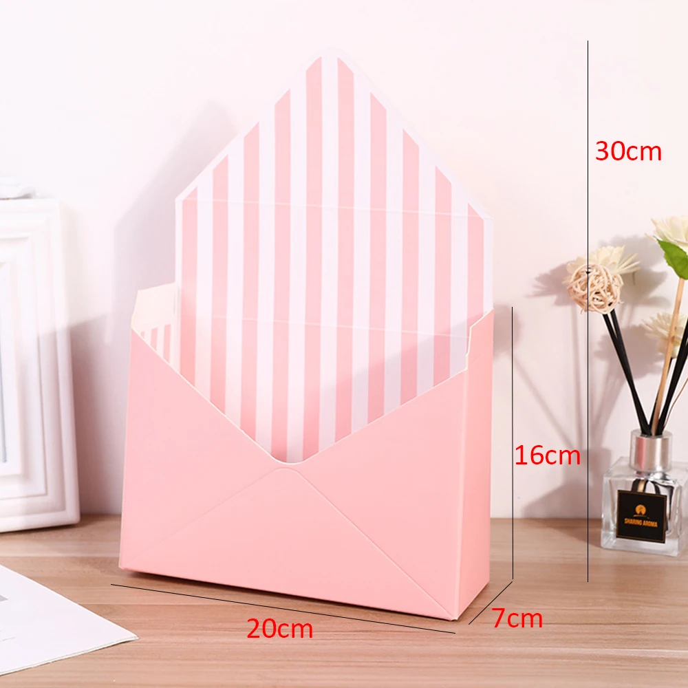 Корейский полосатый конверт новинка корзина для цветов бумажные подарочные
