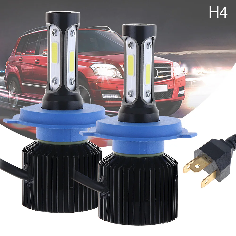

72W 9005 9006 H4 / HB2 / 9003 8000LM 6000K All-In-One LED Headlight Kit Hi or Lo Beam Bulbs Automotive LED Headlamps for Cars