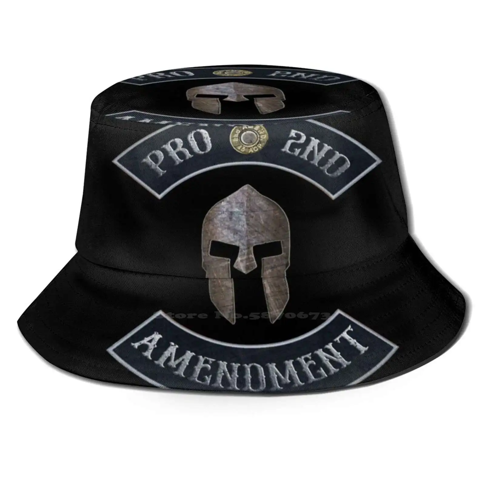 

Pro 2nd Amendment In Rockers With Helmet With Black Background Fishing Hunting Climbing Cap Fisherman Hats Pro 2a Molon Labe