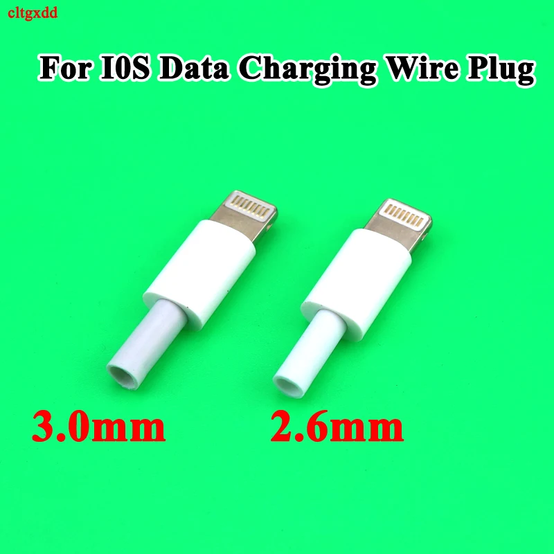 10 комплектов USB-разъемов для iphone со штекером с чипом коннектор сварки 2 6/3 0 мм
