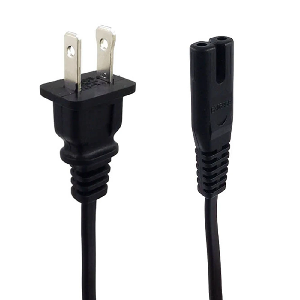 UL Listed 18AWG US 2-Slot 2 выхода поляризованный штекер для IEC320 C7 8 Power Cord NEMA 1-15P до C7 свинцовый Удлинительный кабель 0,8 m