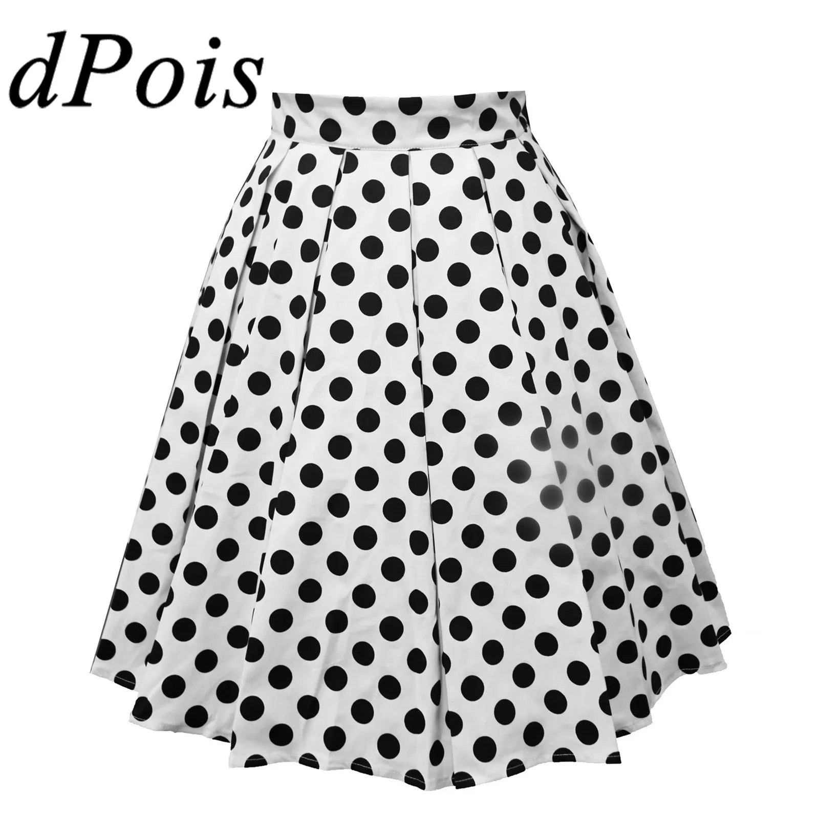 

Женская плиссированная юбка в винтажном стиле, плиссированная юбка А-силуэта с принтом лебедя для официальных вечерние и выпускного вечера...