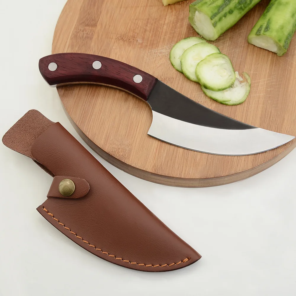 

Kitchen Cooking Knife Wooden Handle Household Outdoor Fish Deboning Knife for Cutting Meat Butcher Knife