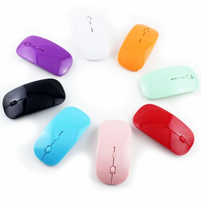 

Hot Sale 1PC Colorful 2.4GHz Wireless Mouse Cordless USB Optical Scroll Mice for PC Tablet Laptop Computer Game Gamer