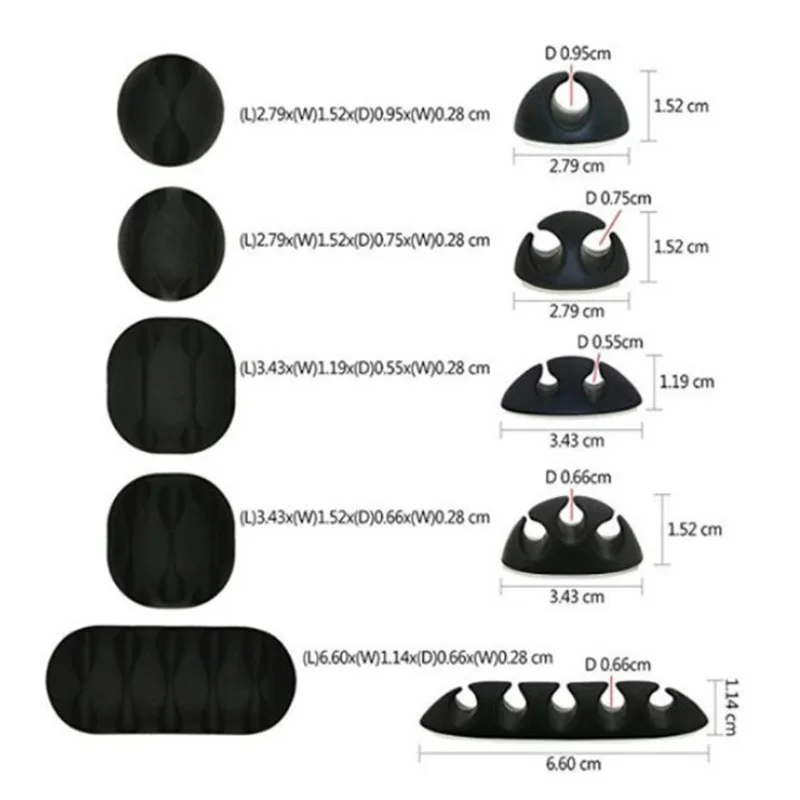10 шт. Кабельный Организатор Держатель аккуратные Управление зажимы Мышь
