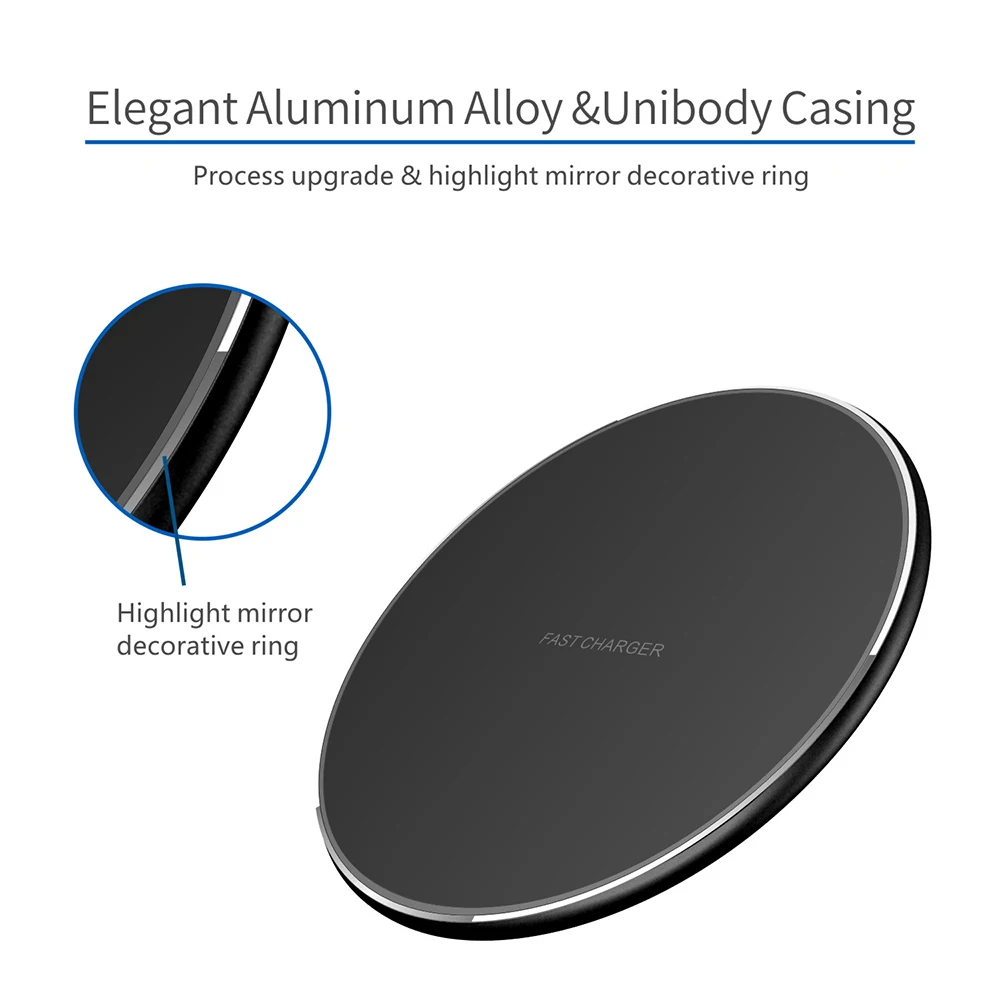

Qi Wireless Chargers For iPhone 11Pro Xs Max X XR 8 Induction Fast Charging For Samsung S20 xiaomi wireless chargers station