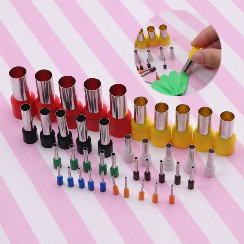 40 шт. нержавеющая сталь круглый Пробивной глины скульптурные инструменты