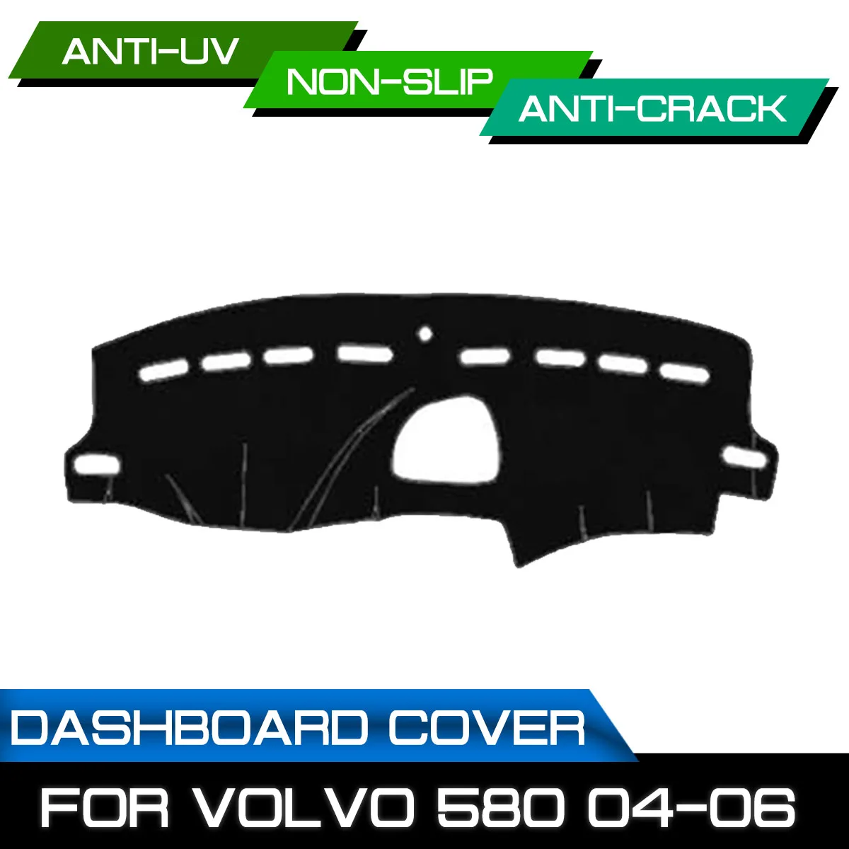 Коврик для приборной панели Volvo S80 2004 2005 2006 противоскользящий с защитой от