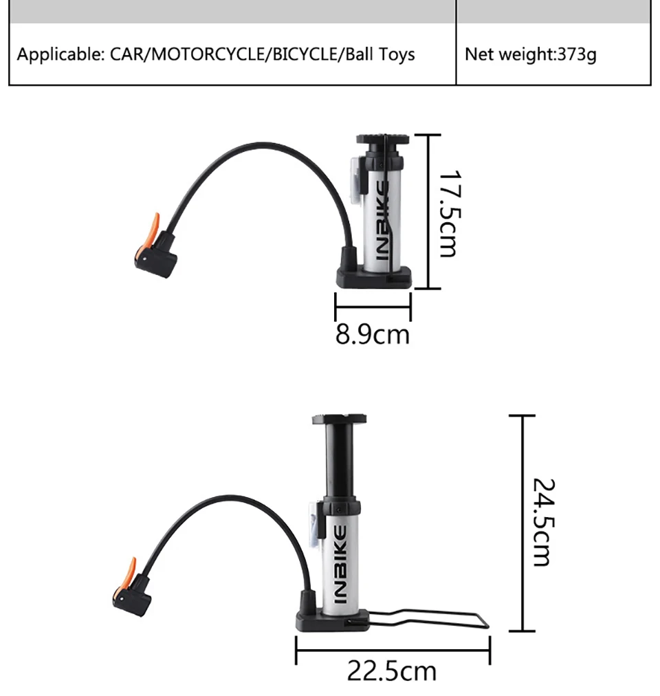 

Cycling Pumps High Pressure Foot Mini Ball Bicycle Pumps for Road For Fork Rear Suspension Portable Charging Bike Accessories