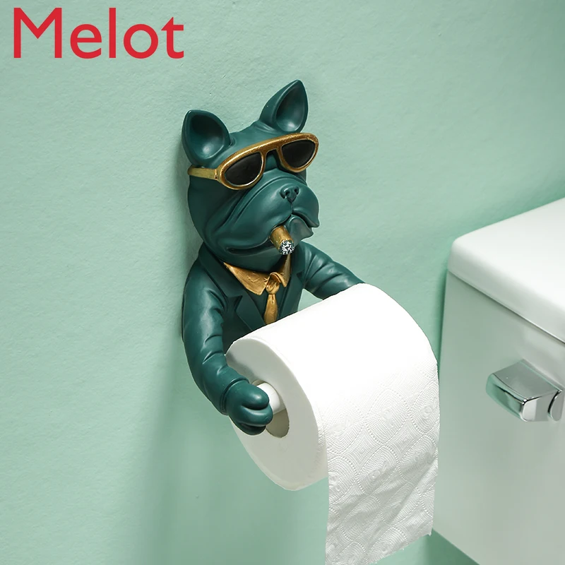 

Creative Toilet Wall Tissue Holder Wall Hanging Toilet Wall Decorations Decorations Pendant Wall Decoration