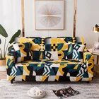 Разноцветный геометрический чехол для дивана, эластичные Угловые Чехлы для дивана в гостиную, домашний декор, 1234 места