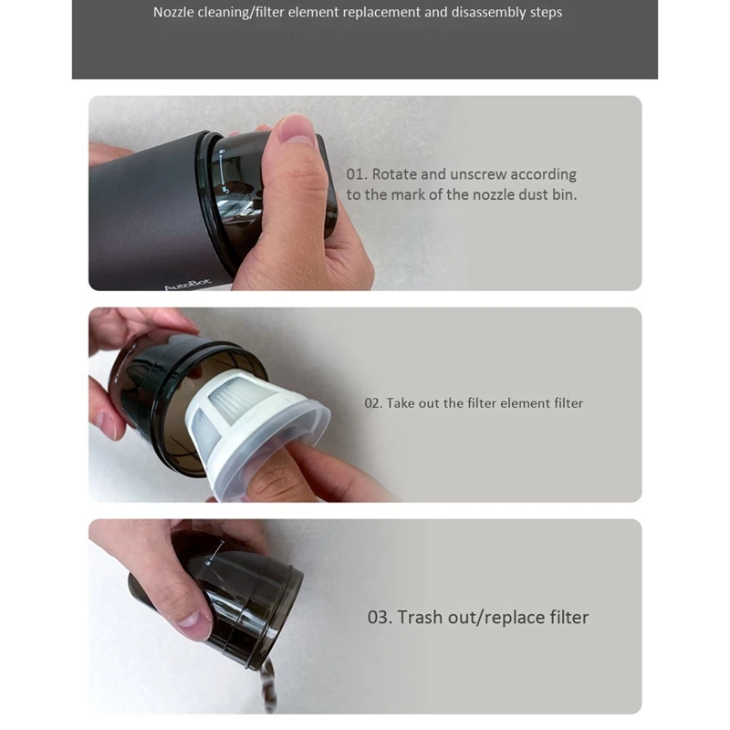 

AutoBot V3 Portable Cordless Vacuum Cleaner HEPA Filtration Strong Suction 10000 Pa for Car Home Office