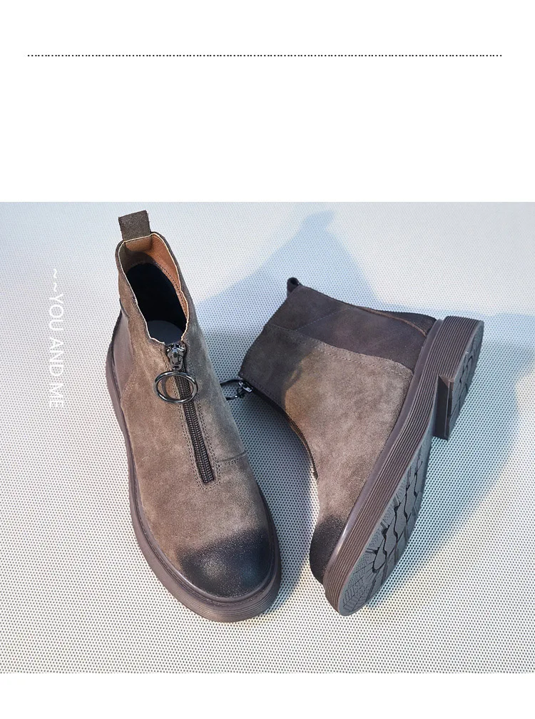 Botas mujer в стиле ретро; ; повседневная обувь; Ботинки martin; женские модные брендовые ботильоны из натуральной кожи с заклепками; Цвет Черный