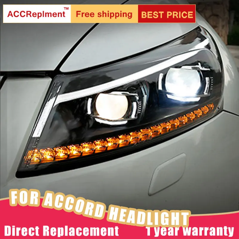 2 шт. светодиодный ные фары для Honda Accord 2008-2012 Светодиодный Автомобильные