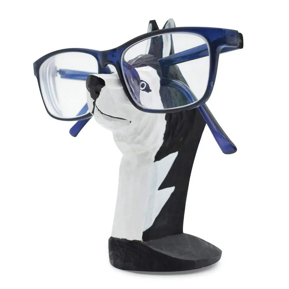 

Wood Eyeglasses Holder - Hashiqi Dog Hand Carved Spectacle Holder Hand Carved Eyeglasses Holder Stand Decorative Spectacle Hol