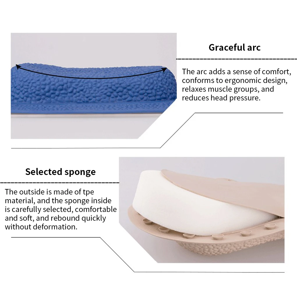 

Suction Cup Bath Pillow Bathtub Spa Pillow Soft Waterproof Jacuzzi Accessories Sponge Relaxing For Bathroom Neck Shower Headrest