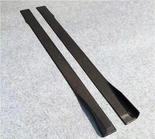 Реальные углеродного волокна автомобиля боковой юбки бодик бампер чехол для Porsche