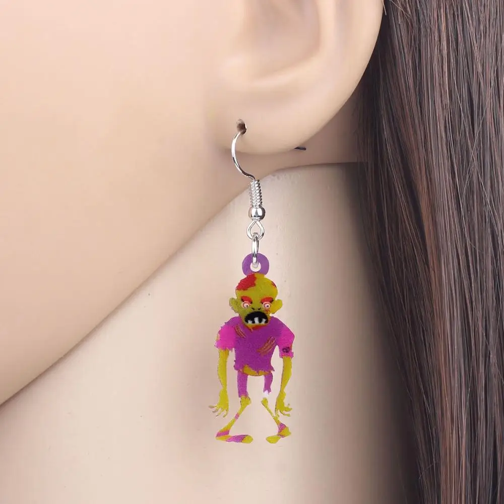 Акриловые украшения WEVENI для Хэллоуина аниме ужас зомби фотофестиваль ювелирные