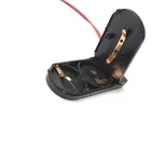 CR2032 Кнопка монета батарея гнездо держатель Чехол с переключателем вклвыкл 3В x2 6В батарея коробка для хранения