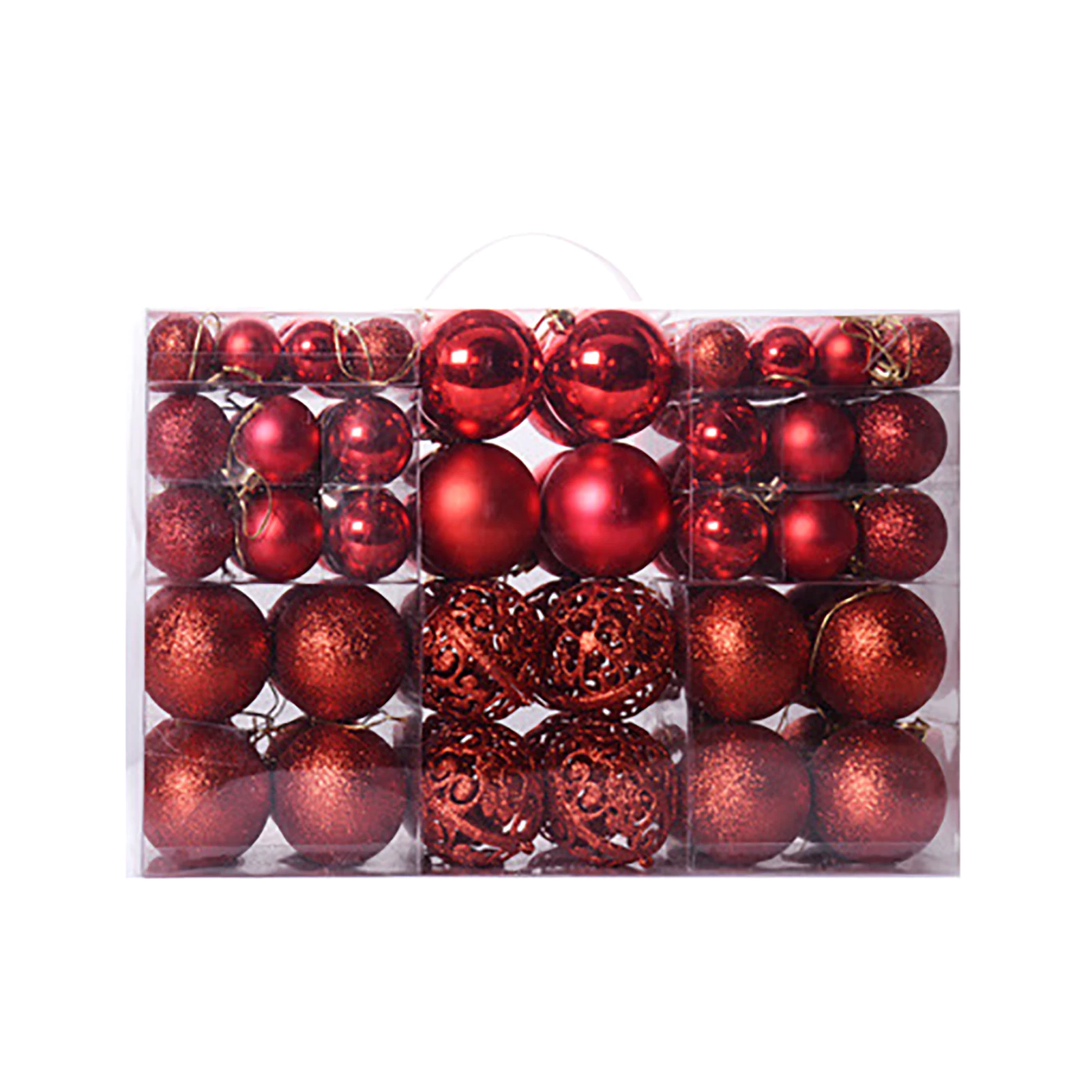 

100 шт., многоразовые Рождественские шары 3-6 см