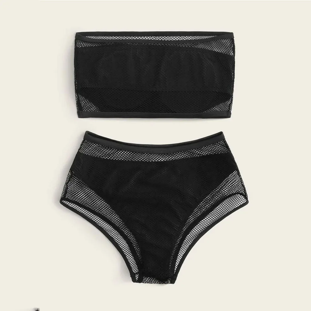 Новинка 2020 женский купальник черный сетчатый Монокини в стиле пэчворк Женский