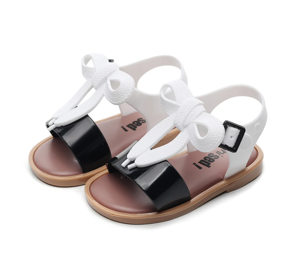 

2020 Baby Summer Shoes Children Infant Baby Girls Kids Princess Sandals Shoes Non-Slip Plastic Bow Buckle Jelly Shoes 1-6Y